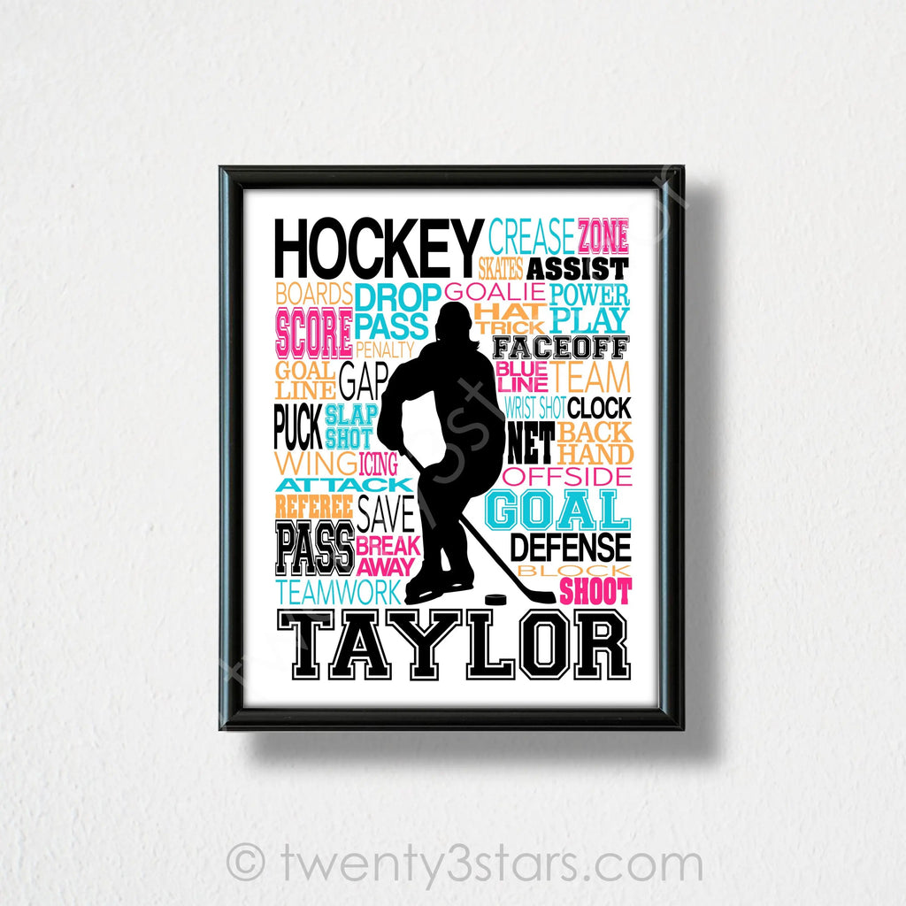 Hockey Personalized Print